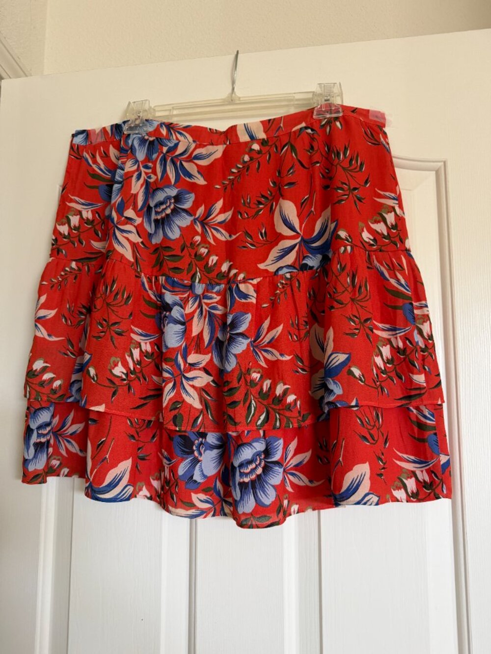 NWT Loft Size 14 Orange Floral Skirt